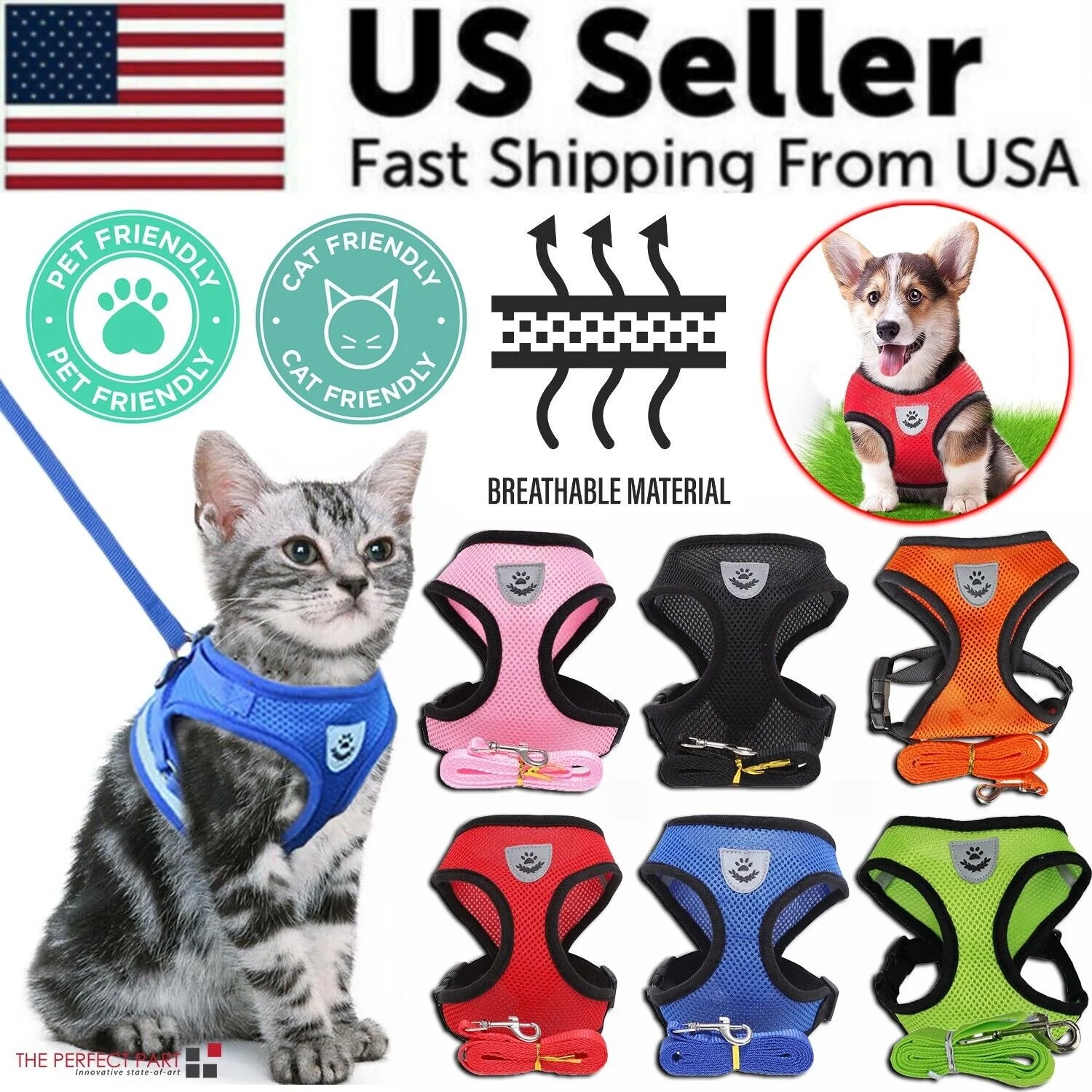  Adjustable Pet Harness