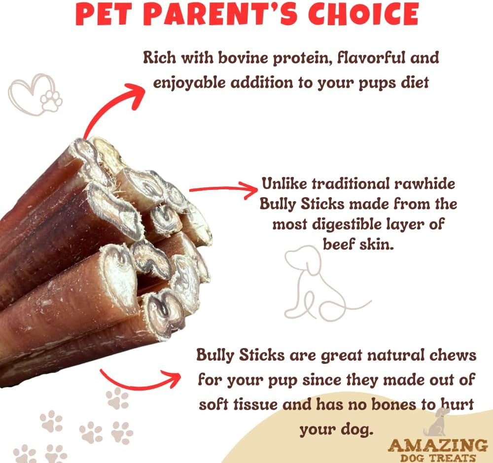  Bully Stick Dog Chews  