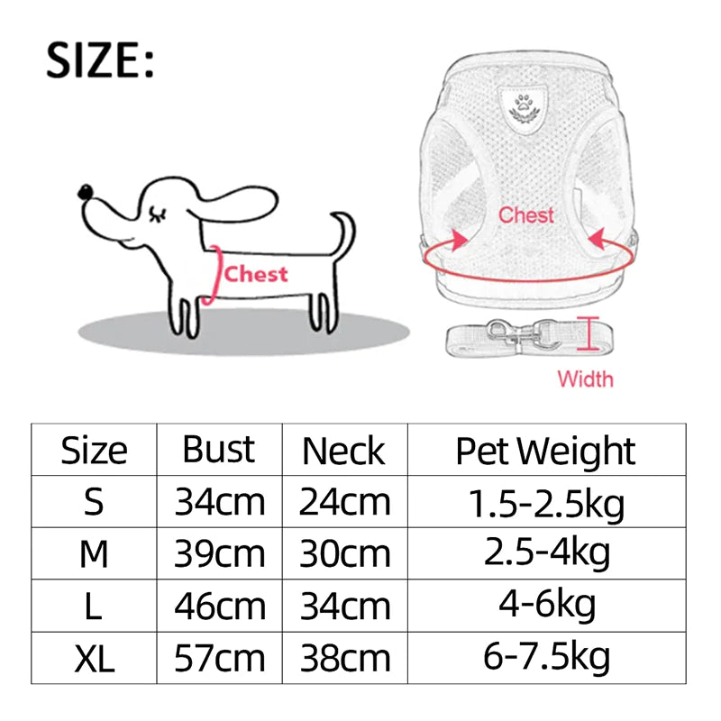  Adjustable Pet Harness